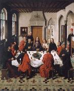 Dieric Bouts Installation of the hl.  Communion Germany oil painting artist